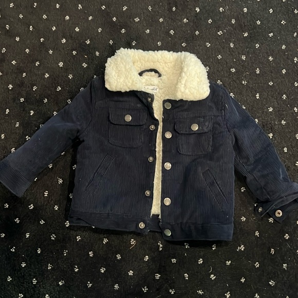 Splendid boys Sherpa corduroy jacket! Only worn once!!! Size 6-12 months - Picture 1 of 2